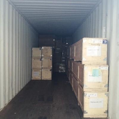 Затарка сборного контейнера на складе консолидации в Шанхае, 1х40'HQ, LCL 2011