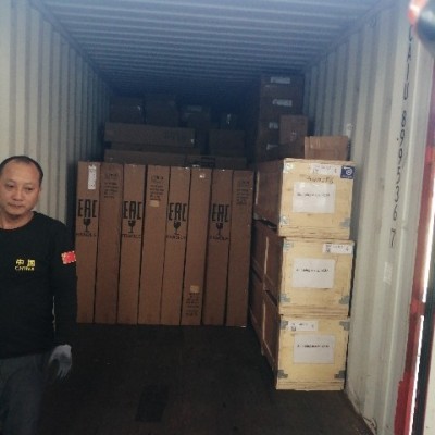 Затарка сборного контейнера на складе консолидации в Шанхае, 1х40'HQ, LCL 2011