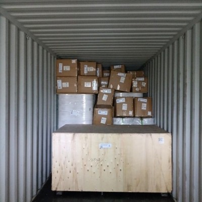 Затарка сборного контейнера на складе консолидации в Шанхае, 1х40'HQ, LCL 2209
