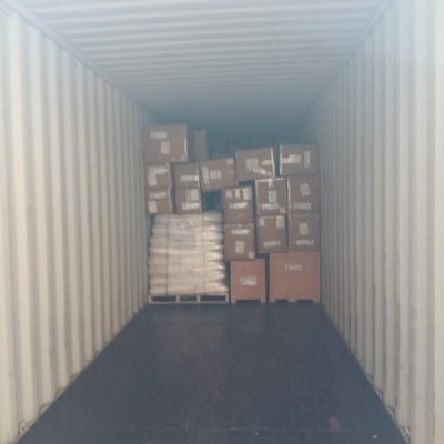 Затарка сборного контейнера на складе консолидации в Шанхае, 1х40'HQ, LCL 2209