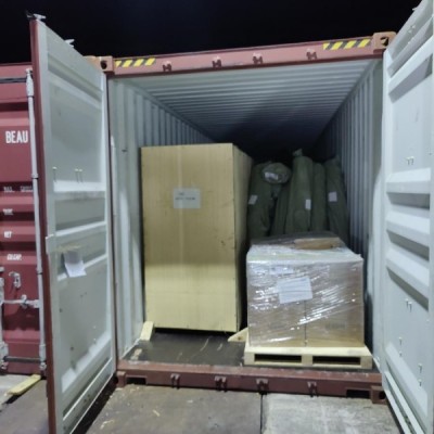 Затарка сборного контейнера на складе консолидации в Шанхае, 1х40'HQ, LCL 2309