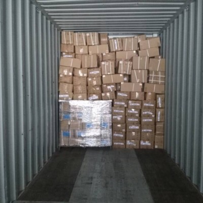 Затарка сборного контейнера на складе консолидации в Шанхае, 1х40'HQ, LCL 1715