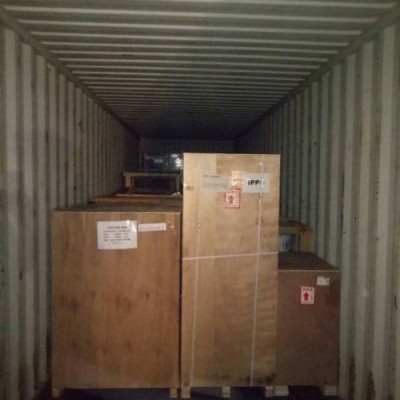 Затарка сборного контейнера на складе консолидации в Шанхае, 1х40'HQ, LCL 1717