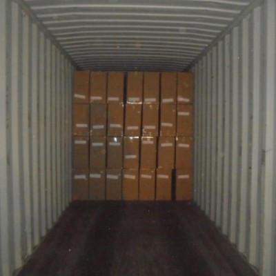 Затарка сборного контейнера на складе консолидации в Шанхае, 2х40'HQ, LCL 1802