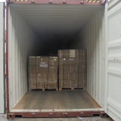 Затарка сборного контейнера на складе консолидации в Шанхае, 1х40'HQ, LCL 1805