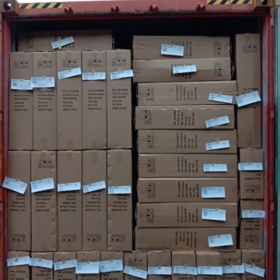 Затарка сборного контейнера на складе консолидации в Шанхае, 1х40'HQ, LCL 2001