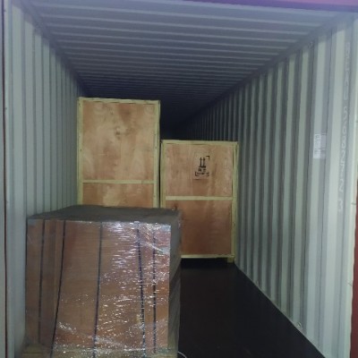 Затарка сборного контейнера на складе консолидации в Шанхае, 1х40'HQ, LCL 2009