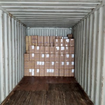 Затарка сборного контейнера на складе консолидации в Шанхае, 1х20', LCL 2012