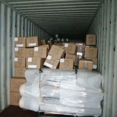 Затарка сборного контейнера на складе консолидации в Шанхае, 1х40'HQ, LCL 2014