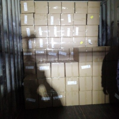 Затарка сборного контейнера на складе консолидации в Шанхае, 1х40'HQ, LCL 2102