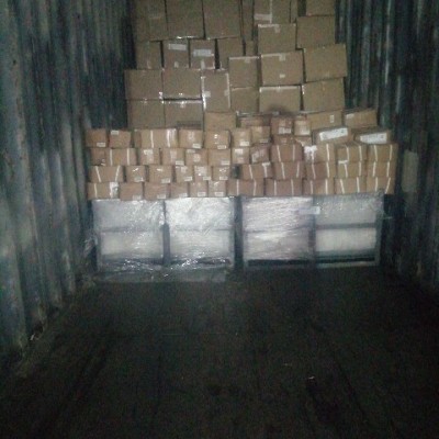 Затарка сборного контейнера на складе консолидации в Шанхае, 1х40'HQ, LCL 2102