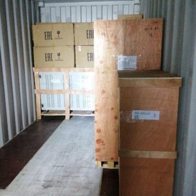 Затарка сборного контейнера на складе консолидации в Шанхае, 1х40'HQ, LCL 2105