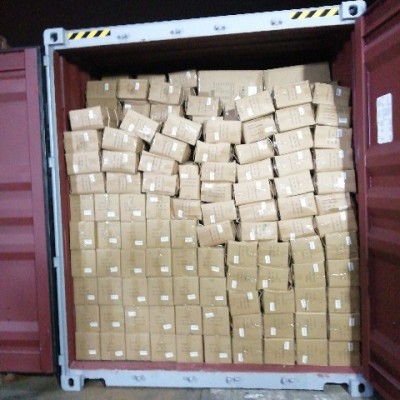 Затарка сборного контейнера на складе консолидации в Шанхае, 1х40'HQ, LCL 2110