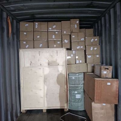 Затарка сборного контейнера на складе консолидации в Шанхае, 1х40'HQ, LCL 2203
