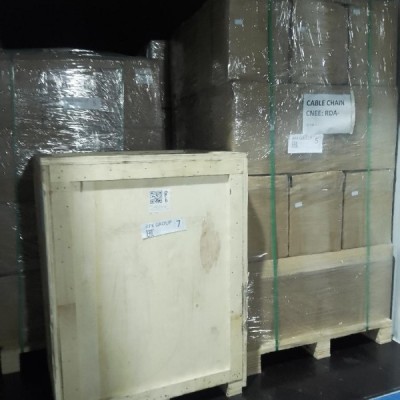 Затарка сборного контейнера на складе консолидации в Шанхае, 1х40'HQ, LCL 2210