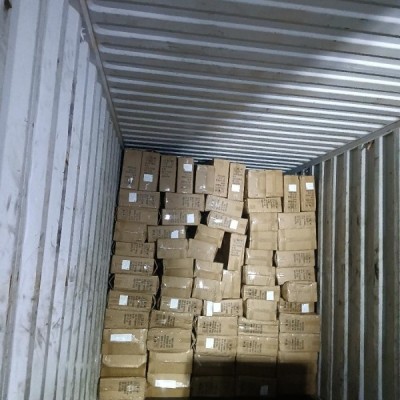 Затарка сборного контейнера на складе консолидации в Шанхае, 1х40'HQ, LCL 2212