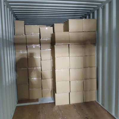 Затарка сборного контейнера на складе консолидации в Шанхае, 1х40'HQ, LCL 2301-A
