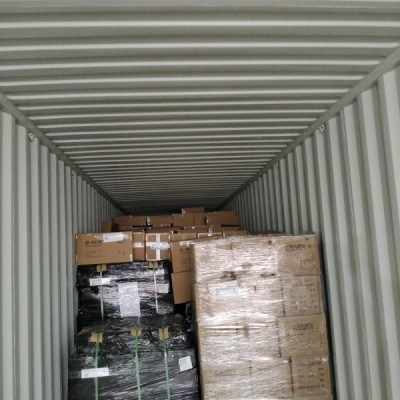 Затарка сборного контейнера на складе консолидации в Шанхае, 1х40'HQ, LCL 2301-A