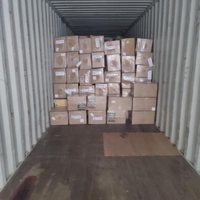 Затарка сборного контейнера на складе консолидации в Шанхае, 1х40'HQ, LCL 2311