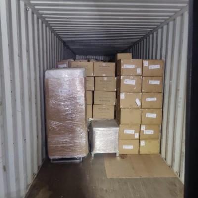 Затарка сборного контейнера на складе консолидации в Шанхае, 1х40'HQ, LCL 2311