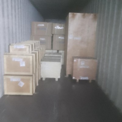 Затарка сборного контейнера на складе консолидации в Шанхае, 1х40'HQ, LCL 2312