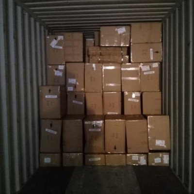 Затарка сборного контейнера на складе консолидации в Шанхае, 1х40'HQ, LCL 1716