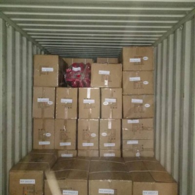 Затарка сборного контейнера на складе консолидации в Шанхае, 1х40'HQ, LCL 1723