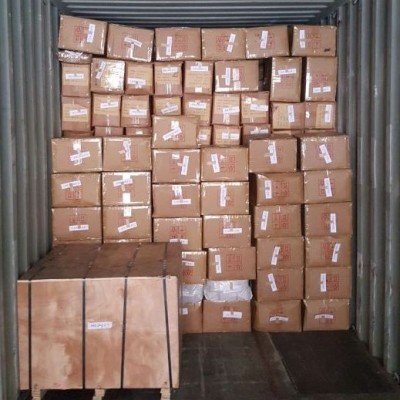 Затарка сборного контейнера на складе консолидации в Шанхае, 1х40'HQ, LCL 1813