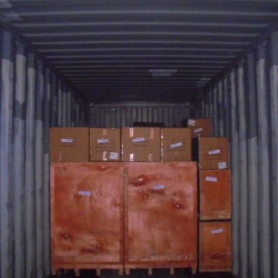 Затарка сборного контейнера на складе консолидации в Шанхае, 1х40'HQ, LCL 1903