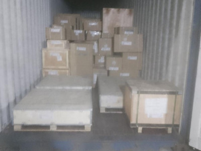 Затарка сборного контейнера на складе консолидации в Шанхае, 1х40'HQ, LCL 2312