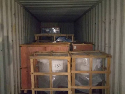 Затарка сборного контейнера на складе консолидации в Шанхае, 1х40'HQ, LCL 1717