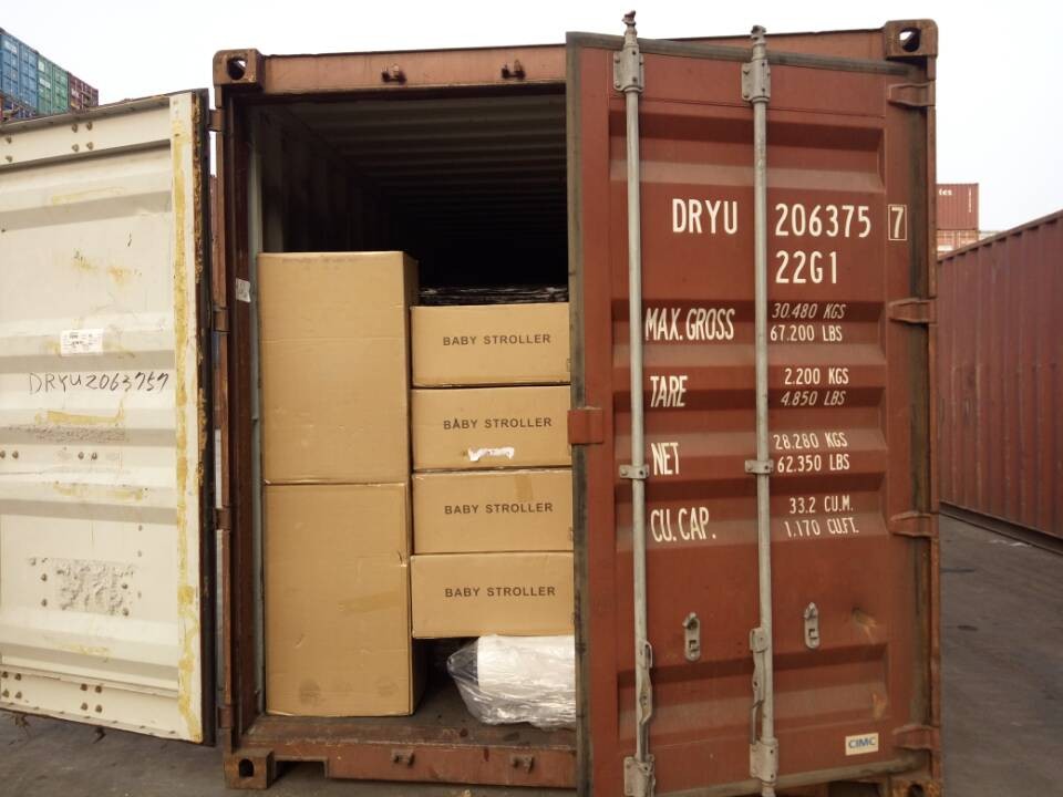 Затарка сборного контейнера на складе консолидации в Шанхае, 1х20', LCL 1712