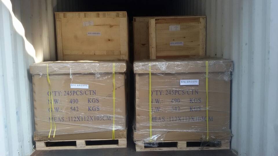 Затарка сборного контейнера на складе консолидации в Шанхае, 1х40'HQ, LCL 1724