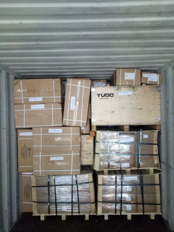 Затарка сборного контейнера на складе консолидации в Шанхае, 1х20', LCL 1725