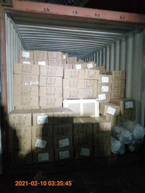 Затарка сборного контейнера на складе консолидации в Шанхае, 1х20', LCL 2101